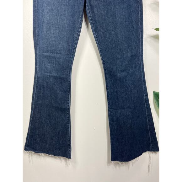 MOTHER Women's Flare Jeans in Dark Blue - Picture 6 of 10